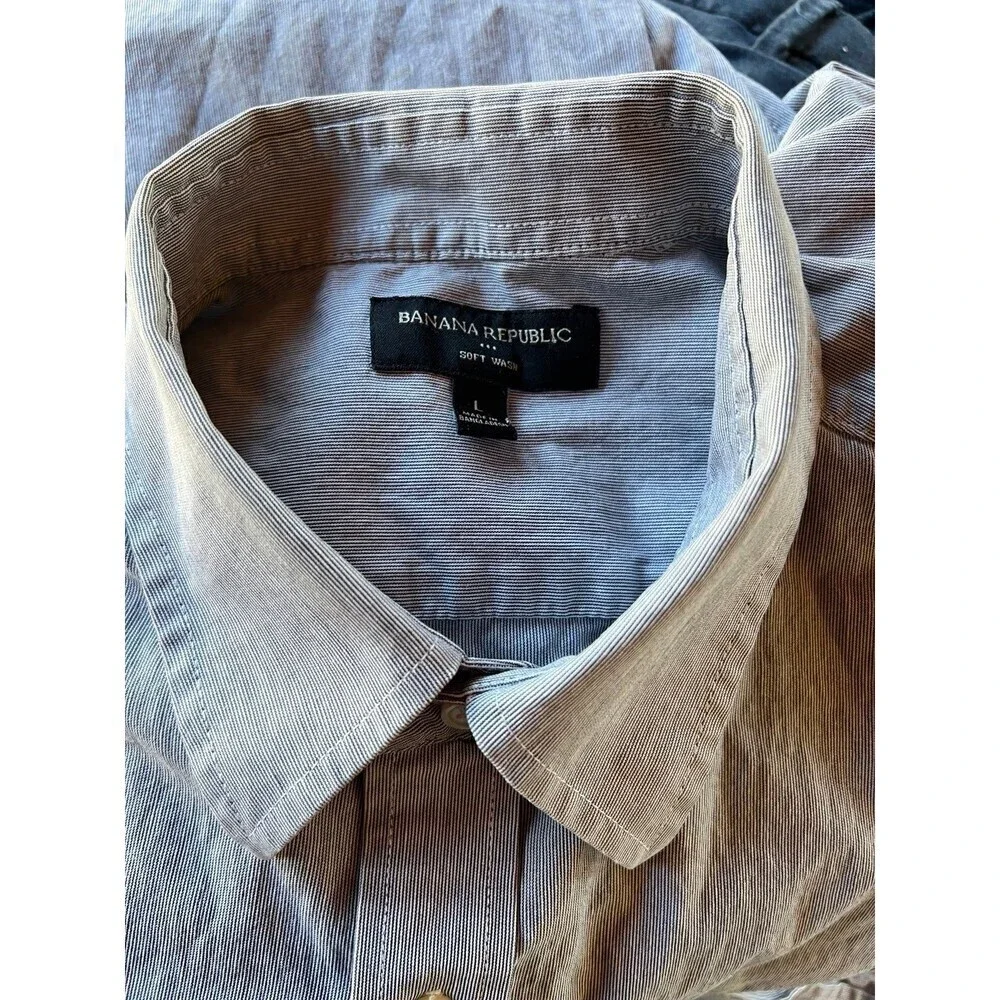 Banana Republic soft Wash Men’s Long Sleeve Shirt L